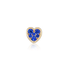 Jolie Gemstone Heart Slider Charm