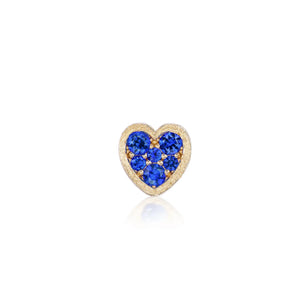 Jolie Gemstone Heart Slider Charm