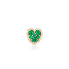 Jolie Gemstone Heart Slider Charm