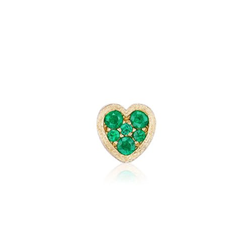 Jolie Gemstone Heart Slider Charm