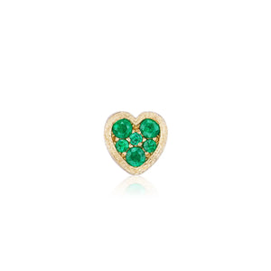 Jolie Gemstone Heart Slider Charm