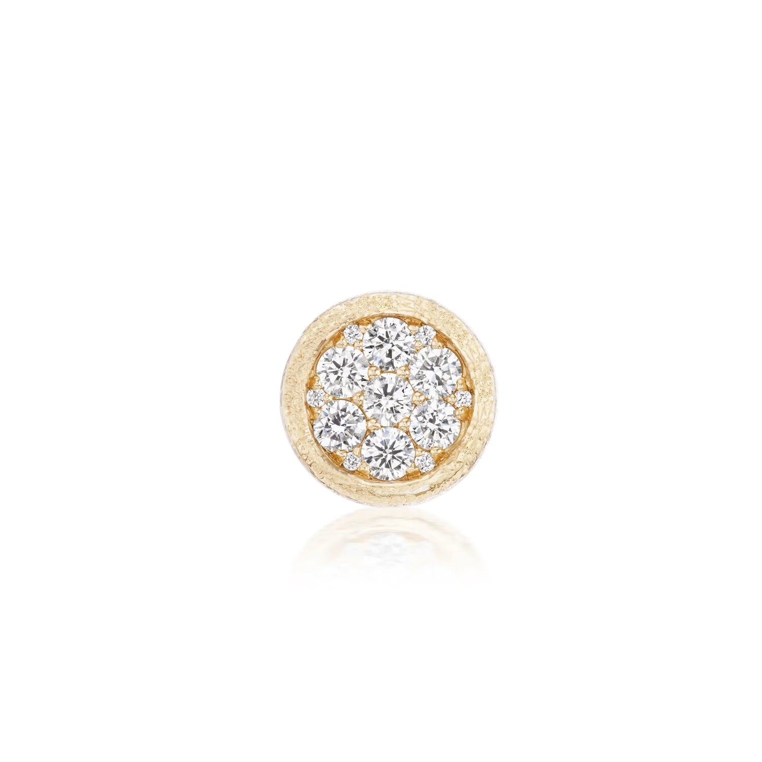 Elle Pave Diamond Circle Slider Charm