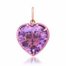 Whimsy Large Gemstone Heart Charm