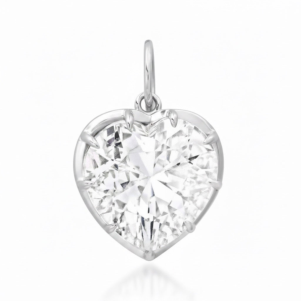 Whimsy Large Gemstone Heart Charm
