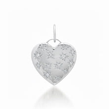 Darling Heart Charm with Diamond Stars