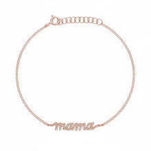 Diamond Cursive Mama Bracelet