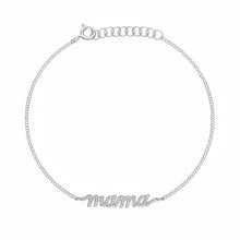 Diamond Cursive Mama Bracelet