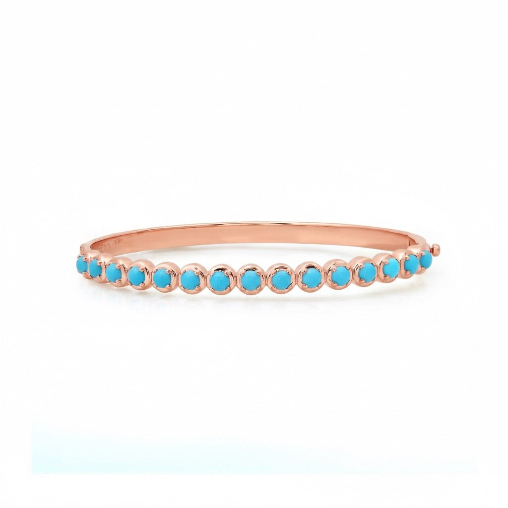 Gemstone or Diamond Cloud Bangle Bracelet