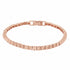 Polished Pyramids Gold Tennis Bracelet
