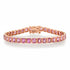 Endless Bezel Set Pink Sapphire Tennis Bracelet