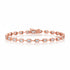 Segmented Bezel Set Emerald Cut Diamond Bracelet