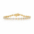 Segmented Pear Shaped Diamond Eternity Bracelet