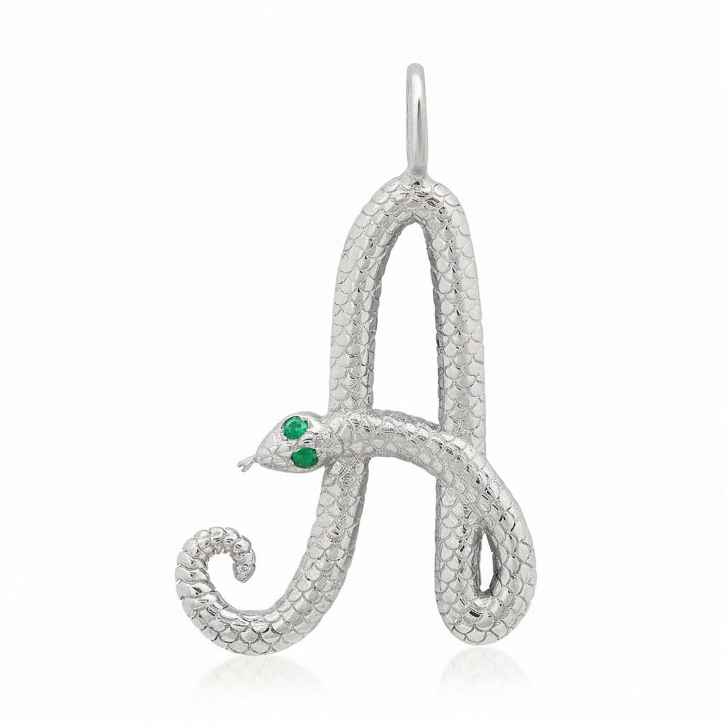 Snake Initial Charm