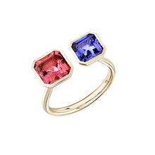 Toi et Moi Dhalia Gemstone Ring