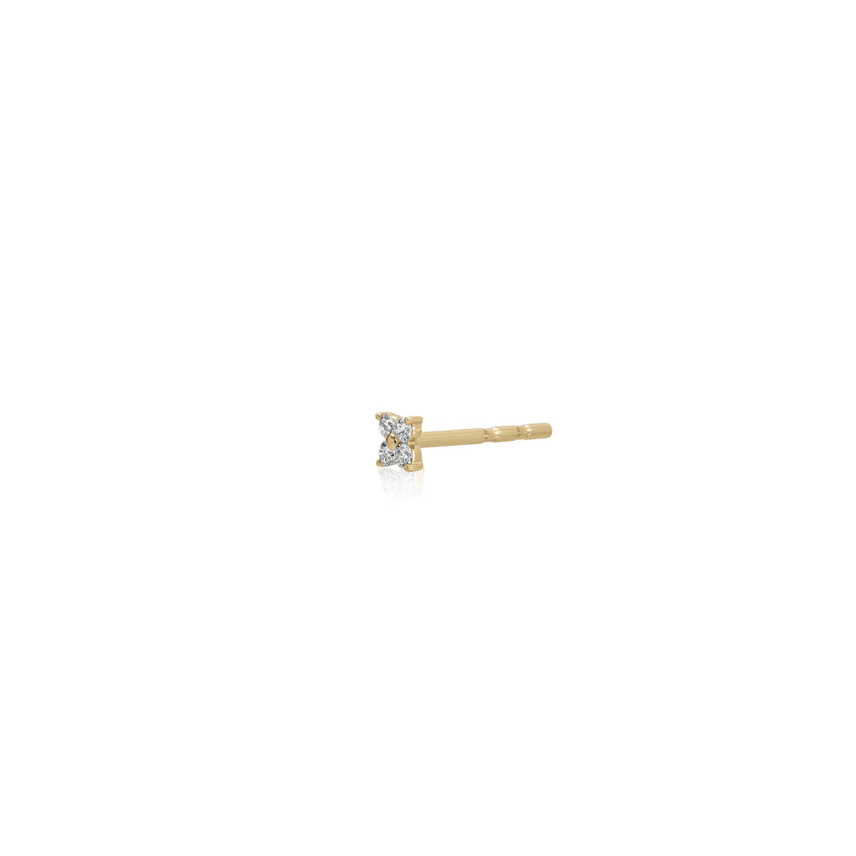 Diamond Fleur Stud Earrings