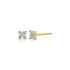 Diamond Fleur Stud Earrings