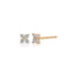 Diamond Fleur Stud Earrings
