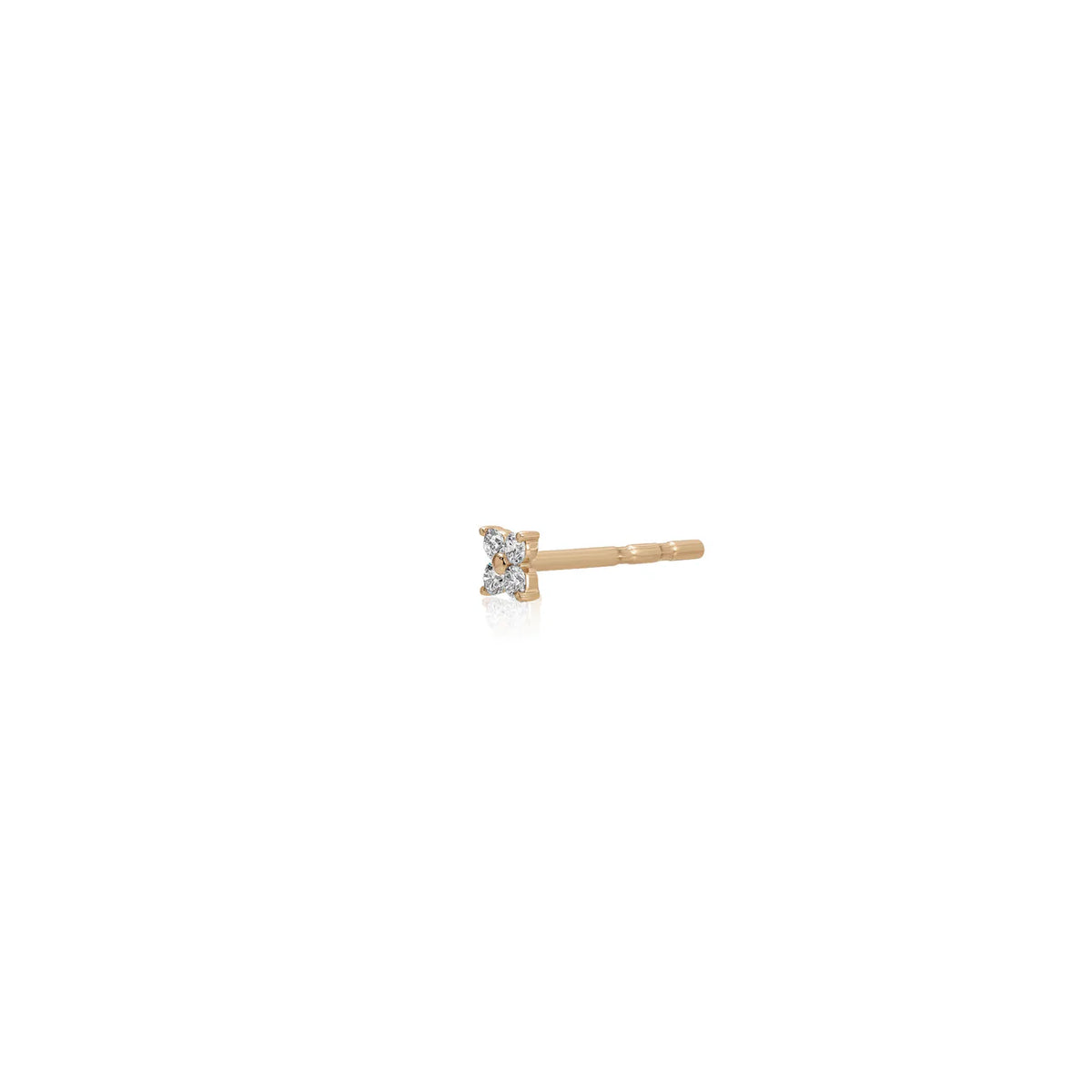 Diamond Fleur Stud Earrings