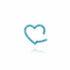 Double Sided Turquoise Heart Charm Clip Holder Enhancer