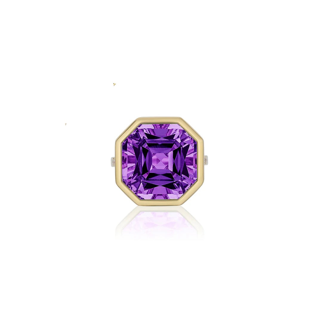 Gossip Gemstone Octagon Statement Ring