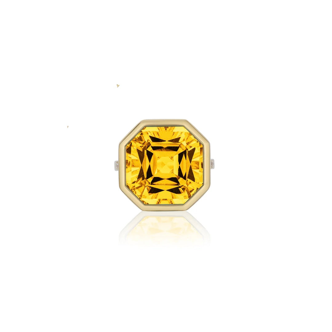 Gossip Gemstone Octagon Statement Ring