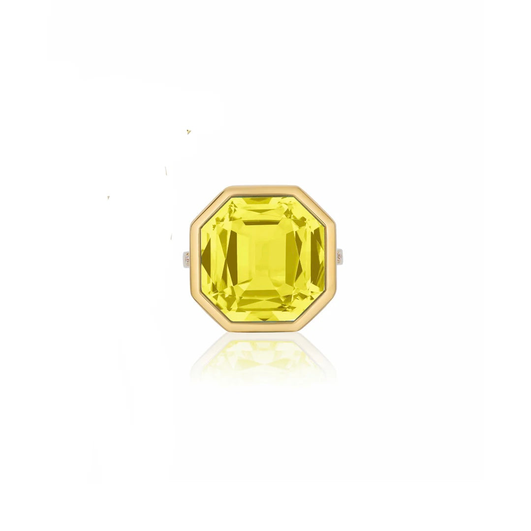 Gossip Gemstone Octagon Statement Ring