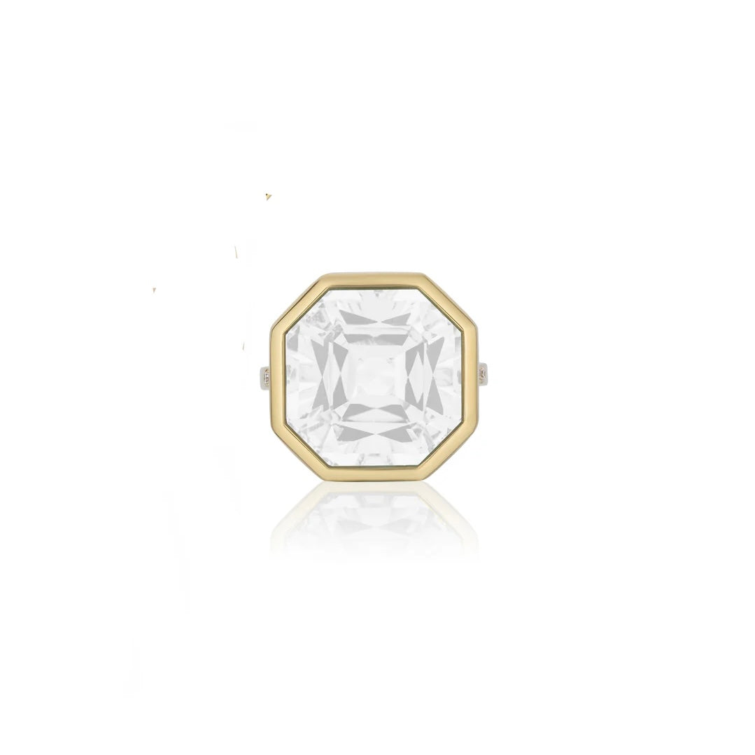 Gossip Gemstone Octagon Statement Ring