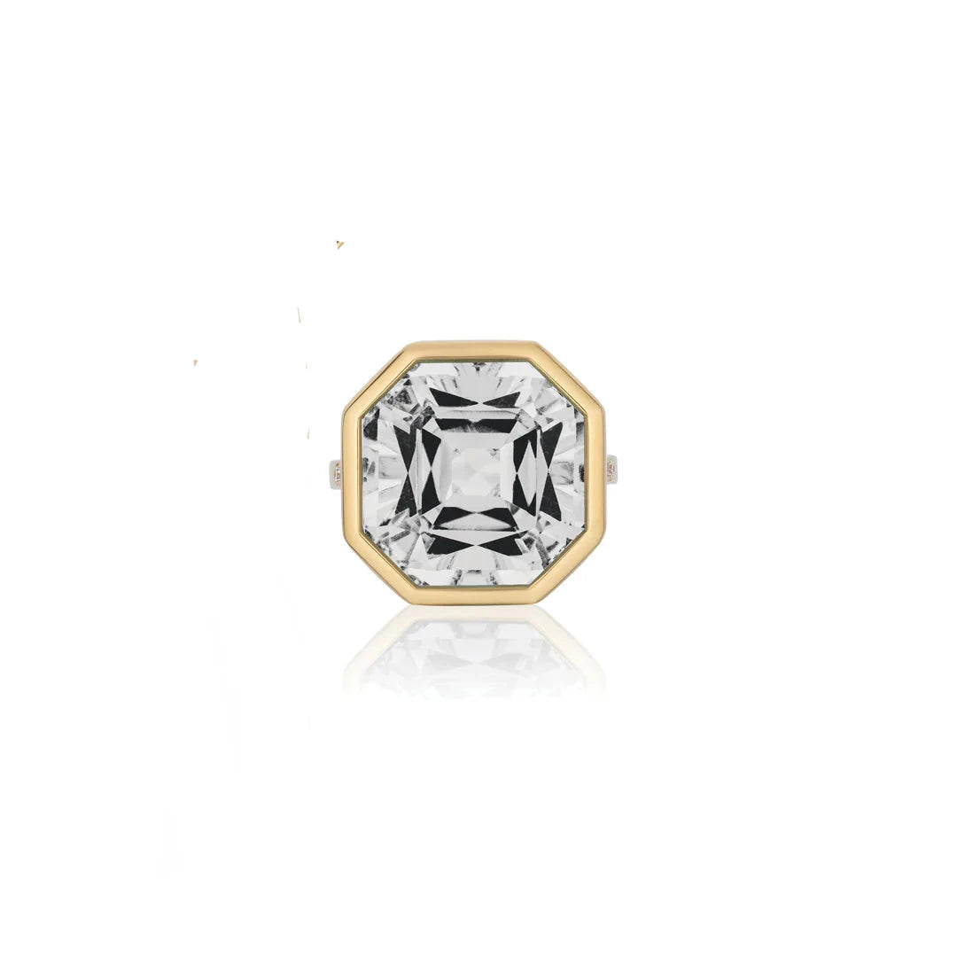 Gossip Gemstone Octagon Statement Ring