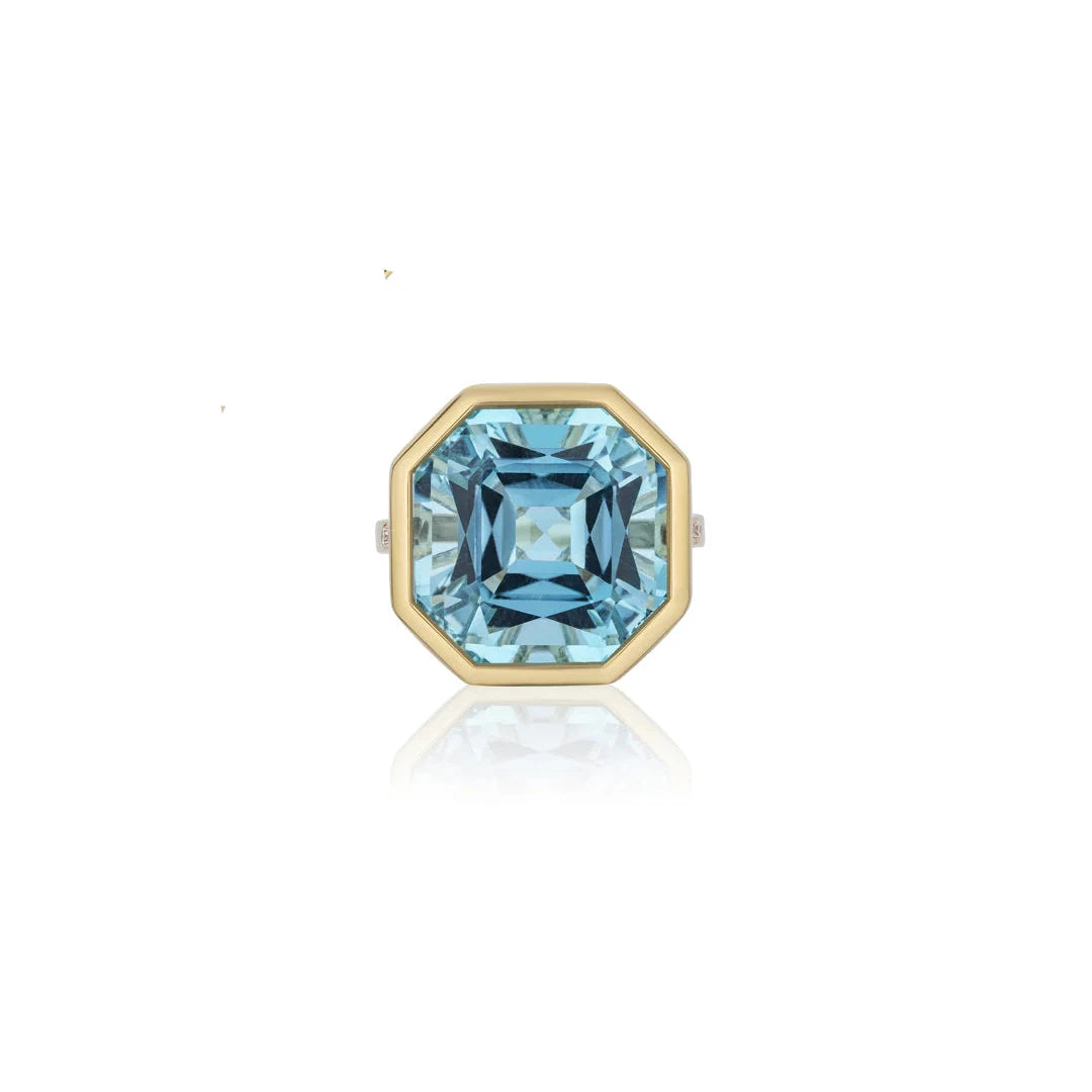 Gossip Gemstone Octagon Statement Ring