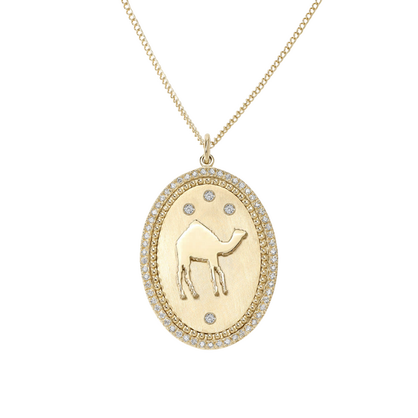 Large Diamond Halo Travelers Charm