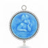 Diamond & Enamel Angel Pendant Charm