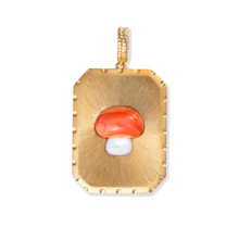 Satin Gold & Gemstone Emoji Icon Charm Pendant