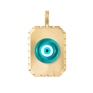 Satin Gold & Gemstone Emoji Icon Charm Pendant