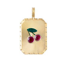 Satin Gold & Gemstone Emoji Icon Charm Pendant