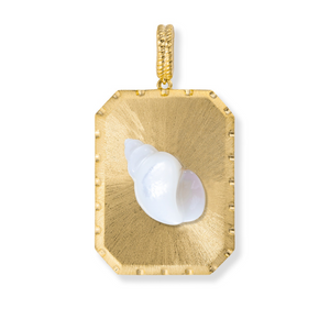 Satin Gold & Gemstone Emoji Icon Charm Pendant