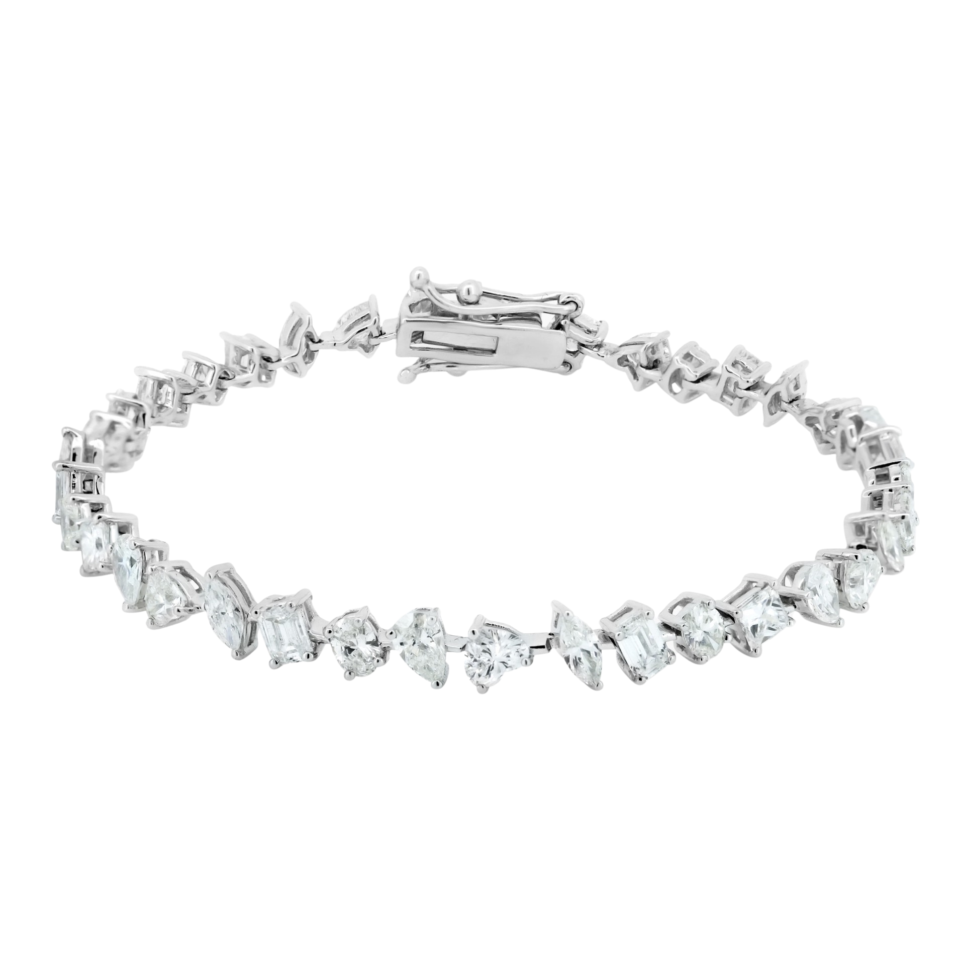 Miss Diamond Shapes Tennis Bracelet