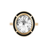 Melange Oval Shape Semi Precious Stone Ring