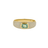Bezel Set Gemstone & Diamond Stacking Ring