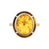 Melange Oval Shape Semi Precious Stone Ring