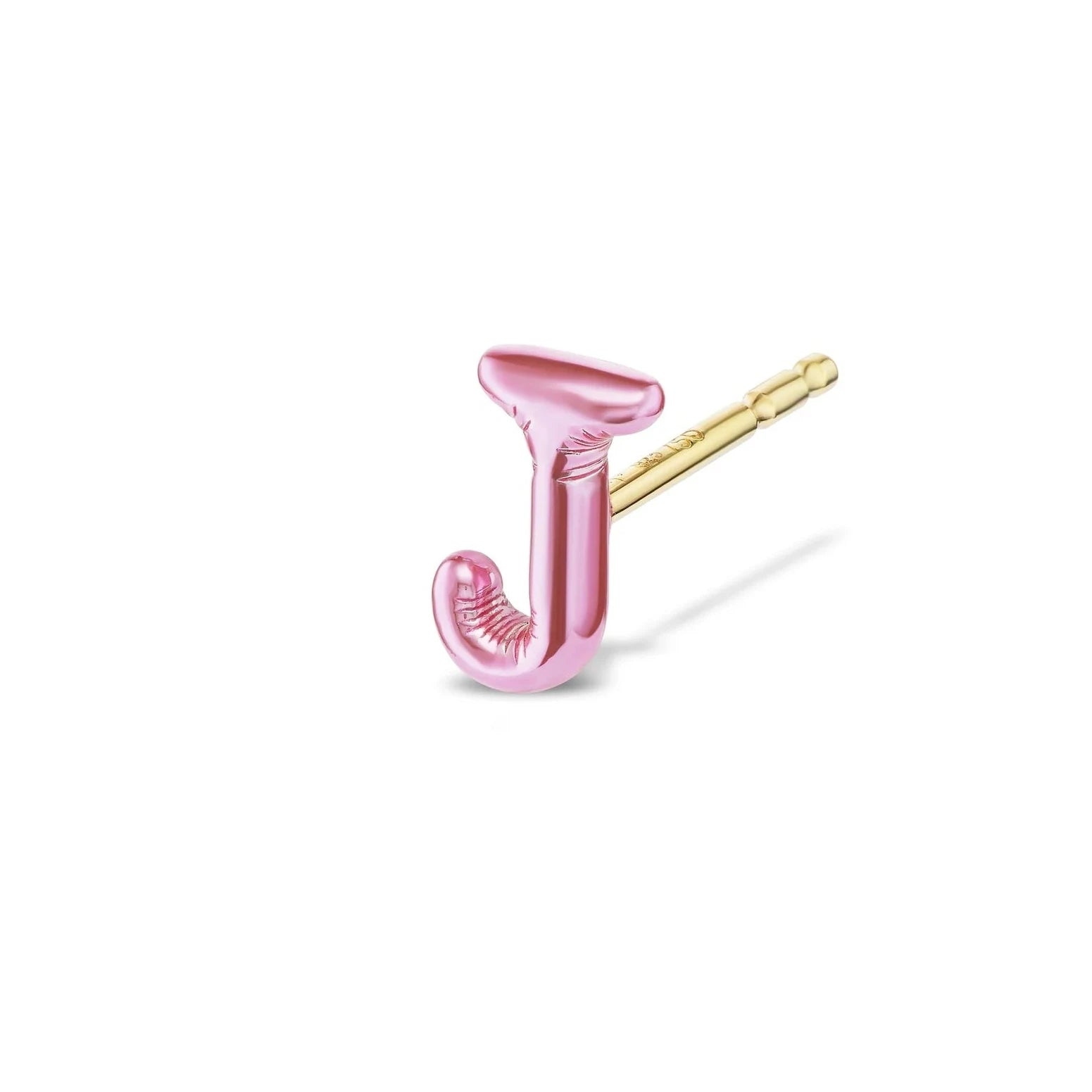Single Letter Helium Stud Earring