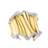 Gold & Diamond Statement Wave Ring