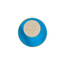 Gemstone & Pave Diamond Disc Statement Ring