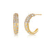 Synergy Pave Diamond Hoop Earrings