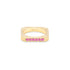 Spark Side Stone Etched Ring