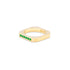 Spark Side Stone Etched Ring
