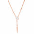 Adjustable Snake Lariat Necklace with Lab Diamond Head