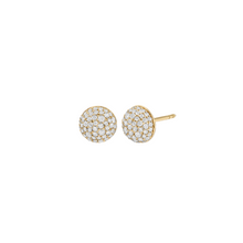 Stellar Pavé Lab Grown Diamond Half Dome Stud Earrings