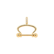 Small Charm Keeper with Diamonds