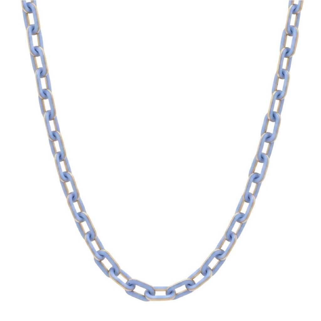 The Micro Minnie Enamel Chain Necklace