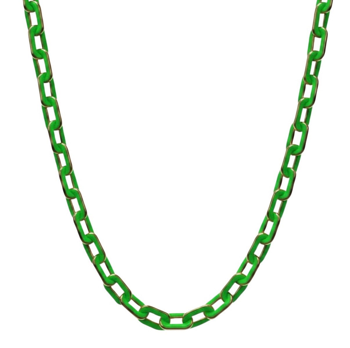 The Micro Minnie Enamel Chain Necklace